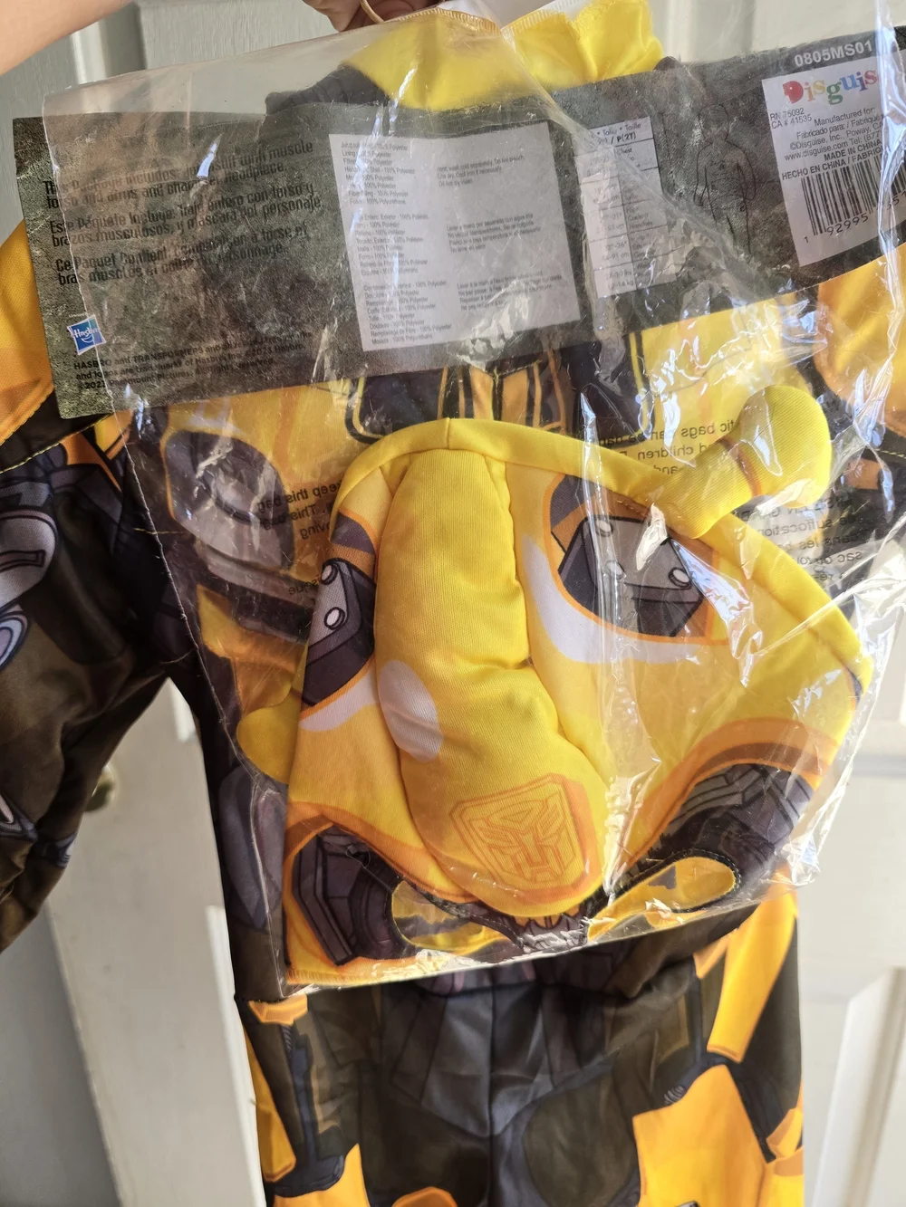 Disguise Bumblebee Character Costume in Yellow and Black